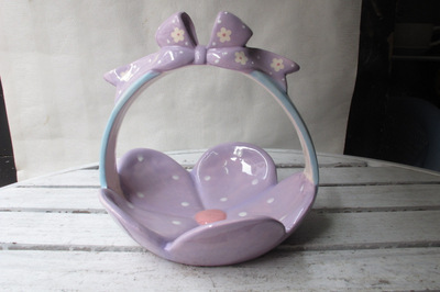 【陶瓷精致水果籃.果盤 家居裝飾擺件 商務禮品 送禮佳品批發(fā)7149】價格,廠家,圖片,陶瓷工藝品,福建省德化縣利源陶瓷-